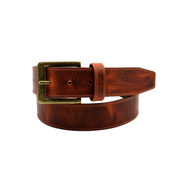 Loch Ness-White Label Leather Belt